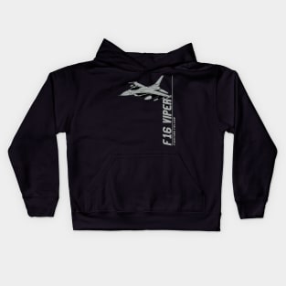 F-16 Viper Fighting Falcon Jet Fighters Kids Hoodie